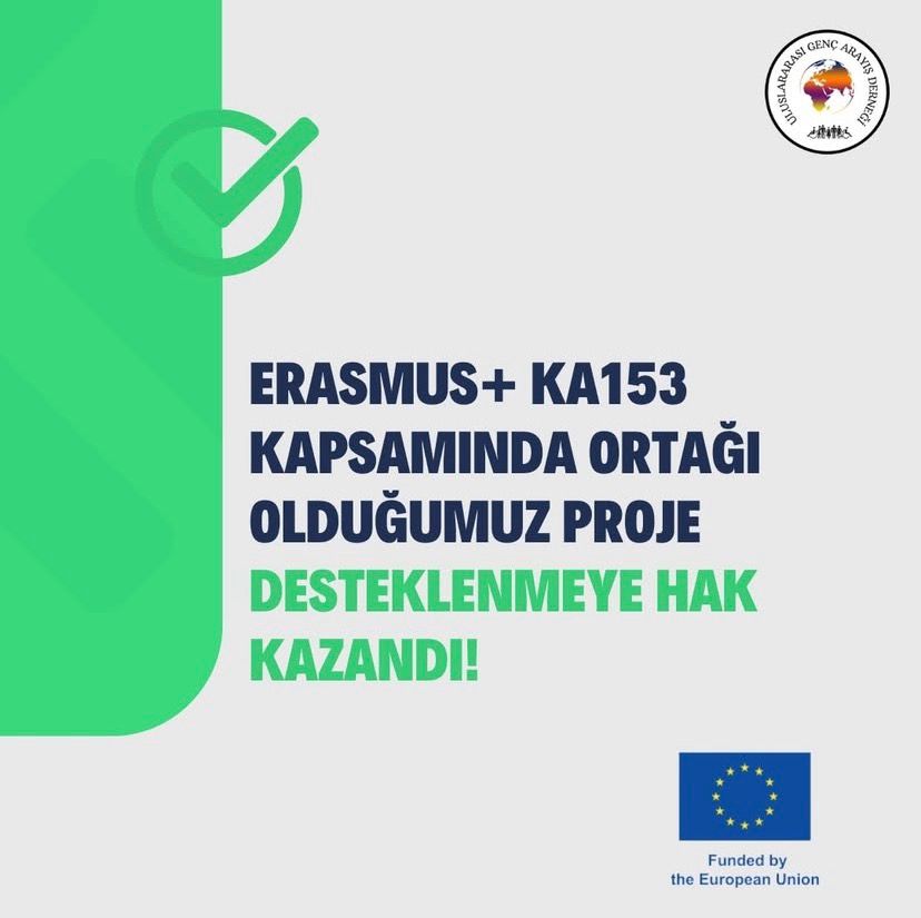 Ortağı olduğumuz Erasmus+ KA153 – Gençlik Çalışanlarının Hareketliliği projemiz, Almanya Ulusal Ajansı tarafından desteklenmeye hak kazandı!