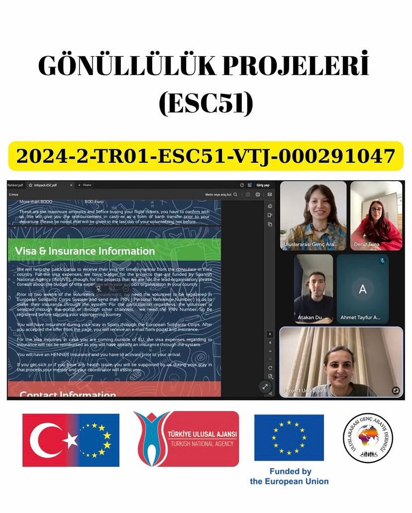 İspanya Kısa Dönem ESC Gönüllülük Projesi Kapsamında Hazırlık Toplantısı Gerçekleştirildi!